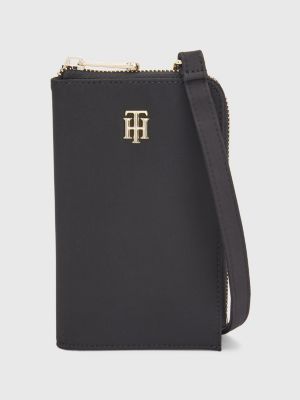 Monogram Crossbody Phone Wallet BLACK Tommy Hilfiger
