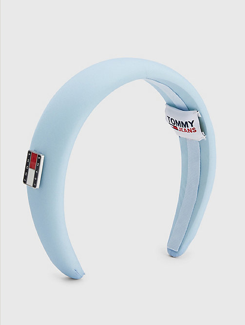 blue badge headband for women tommy jeans