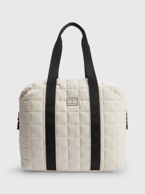 Quilted Nylon Tote BEIGE Tommy Hilfiger