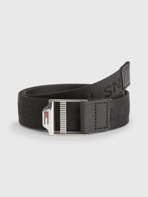 Square Buckle bing Belt BLACK Tommy Hilfiger