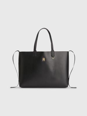 tal vez Triatleta cargando Bolso tote Iconic con monograma | NEGRO | Tommy Hilfiger