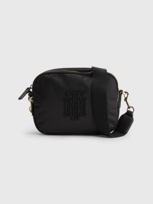 CrossbodyTasche aus Nylon mit TH Monogramm SCHWARZ Tommy Hilfiger