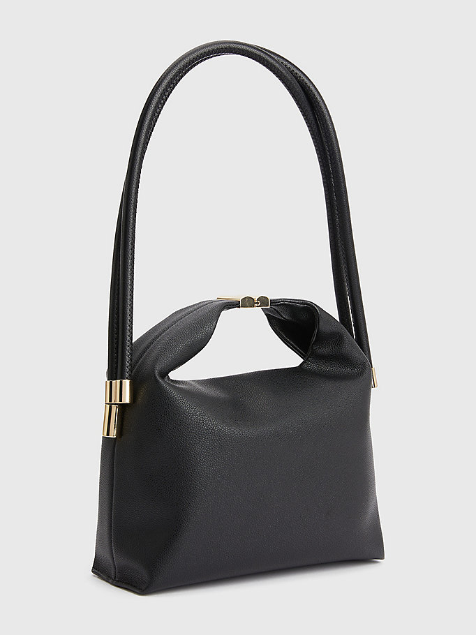 black th monogram shoulder bag for women tommy hilfiger