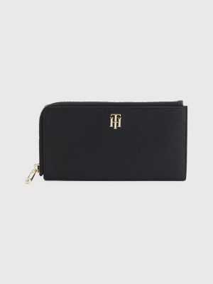 Slim ZipAround Wallet BLACK Tommy Hilfiger