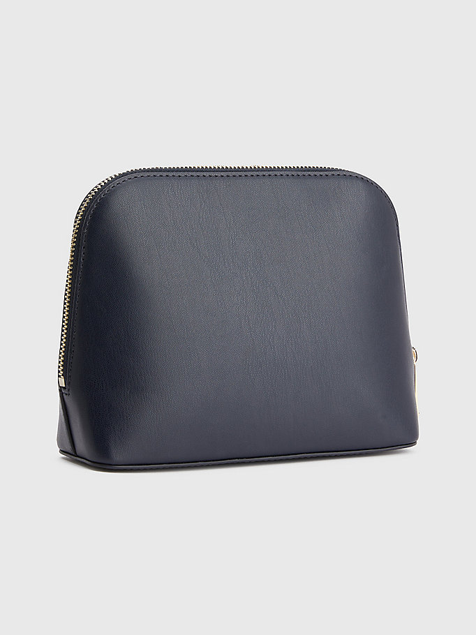 blue iconic small washbag for women tommy hilfiger