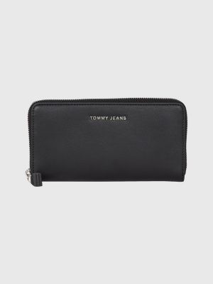 Large Zip-Around Wallet | BLACK | Tommy Hilfiger