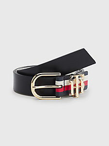black reversible leather belt for women tommy hilfiger