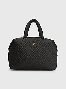 black monogram weekender bag for women tommy hilfiger