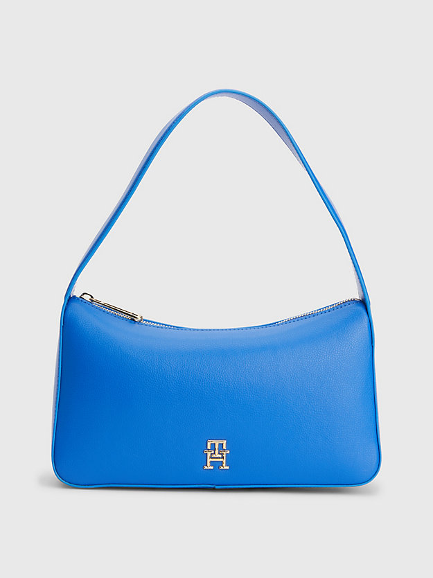 TH ELECTRIC BLUE Pebble Grain Shoulder Bag for women TOMMY HILFIGER