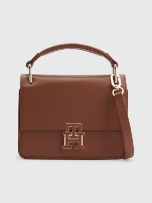 bandolera piel con a presión | MARRÓN | Hilfiger