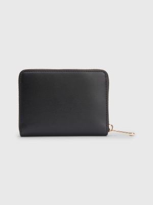 Iconic Medium Zip-Around Wallet | BLACK | Tommy Hilfiger