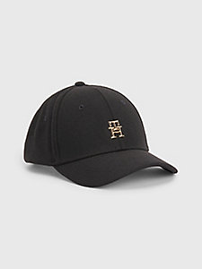 schwarz th monogram iconic baseball-cap für damen - tommy hilfiger