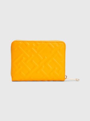 Iconic Monogram Embossed Medium Wallet YELLOW Tommy Hilfiger