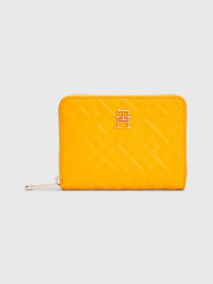 Iconic Monogram Embossed Medium Wallet YELLOW Tommy Hilfiger