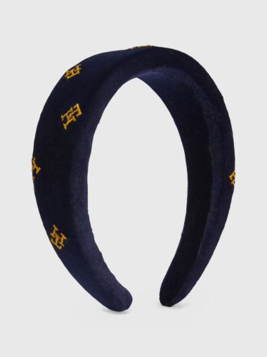 Velvet Monogram Headband