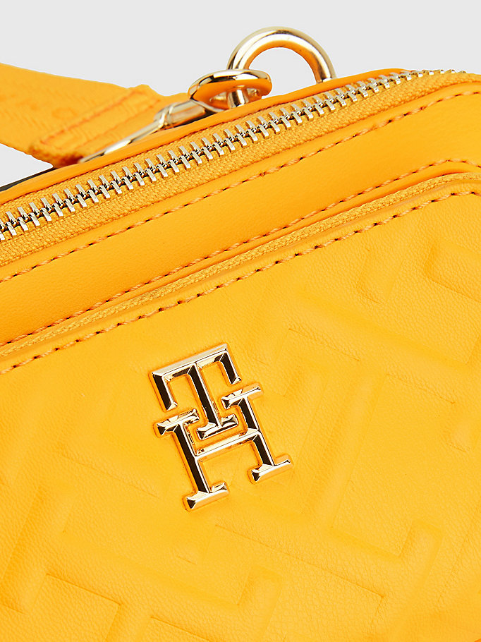 TH Monogram Mała torebka na ramię Iconic z monogramem | Żółty 