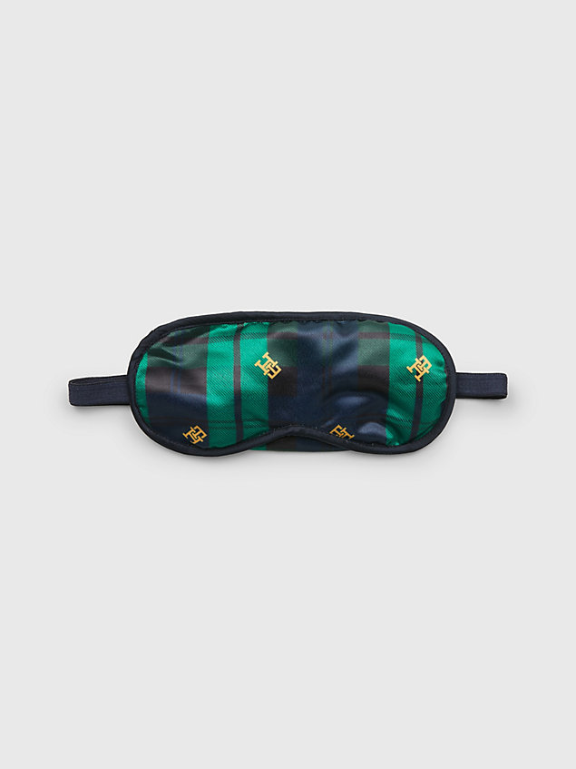 green eye mask and pouch gift set for women tommy hilfiger