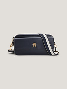 blue iconic camera bag for women tommy hilfiger