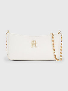 beige chain strap crossover bag for women tommy hilfiger