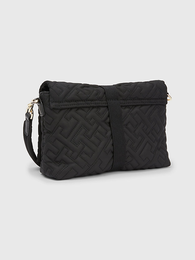BLACK TH Monogram Quilted Crossover Bag for women TOMMY HILFIGER