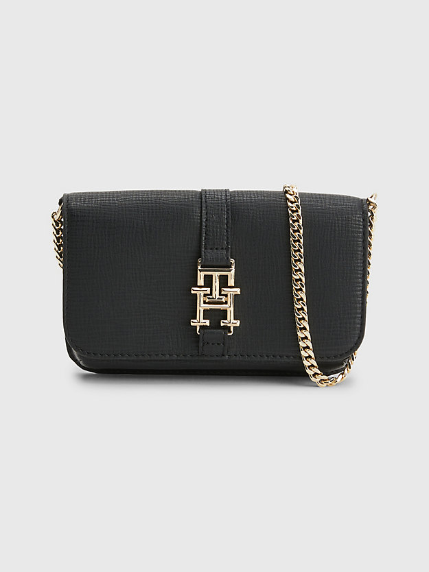 BLACK Small Chain Strap Crossover Bag for women TOMMY HILFIGER