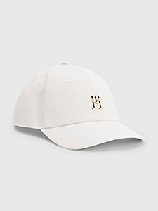 beige iconic prep baseball cap for women tommy hilfiger