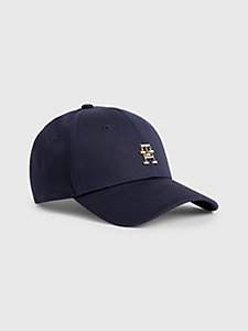 blue iconic prep baseball cap for women tommy hilfiger