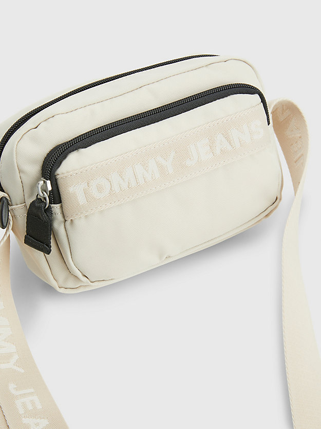CLASSIC BEIGE Essential Logo Strap Crossover Bag for women TOMMY JEANS