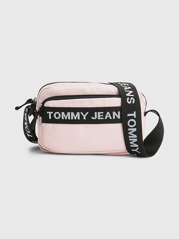 PRECIOUS PINK Essential Logo Strap Crossover Bag for women TOMMY JEANS