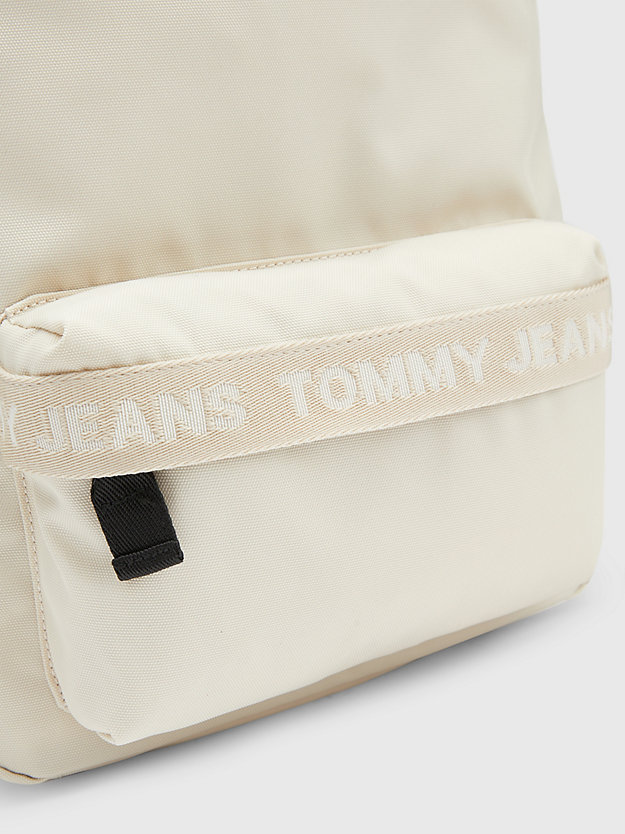 CLASSIC BEIGE Essential Repeat Logo Backpack for women TOMMY JEANS