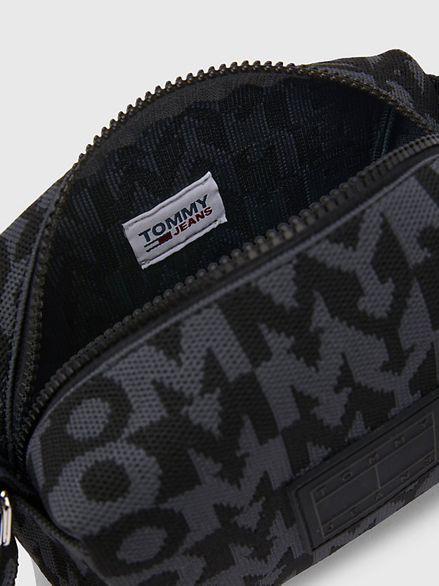 BLACK Woven Logo Crossover Bag for women TOMMY JEANS