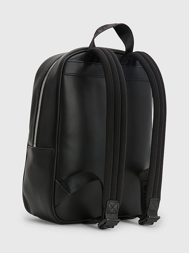 BLACK Logo Strap Backpack for women TOMMY JEANS