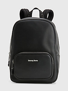 black logo strap backpack for women tommy jeans