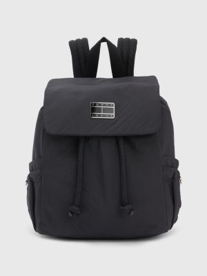 Toggle Drawstring Logo Backpack | BLACK | Tommy Hilfiger