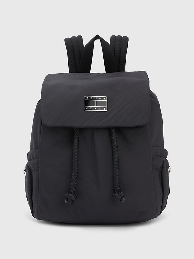 Toggle Drawstring Logo Backpack | BLACK | Tommy Hilfiger