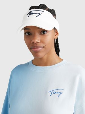 Signature Logo Visor Cap WHITE Tommy Hilfiger
