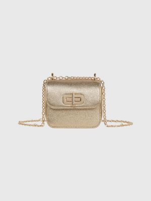 Turn Lock Micro Crossover Bag | GOLD | Tommy Hilfiger