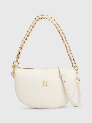 japon Vlek Tegen Crossbodytas met halve maan-vorm en ketting | BEIGE | Tommy Hilfiger