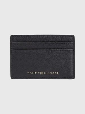 Logo Embossed Credit Card Holder BLACK Tommy Hilfiger