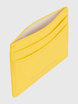 Logo Embossed Credit Card Holder YELLOW Tommy Hilfiger