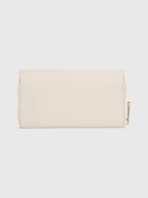 TH City Monogram Flap Large Wallet | BEIGE | Tommy Hilfiger