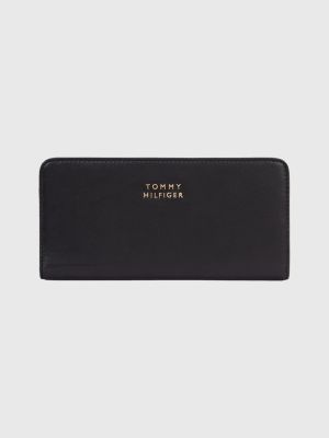 Casual Leather Large Wallet | BLACK | Hilfiger