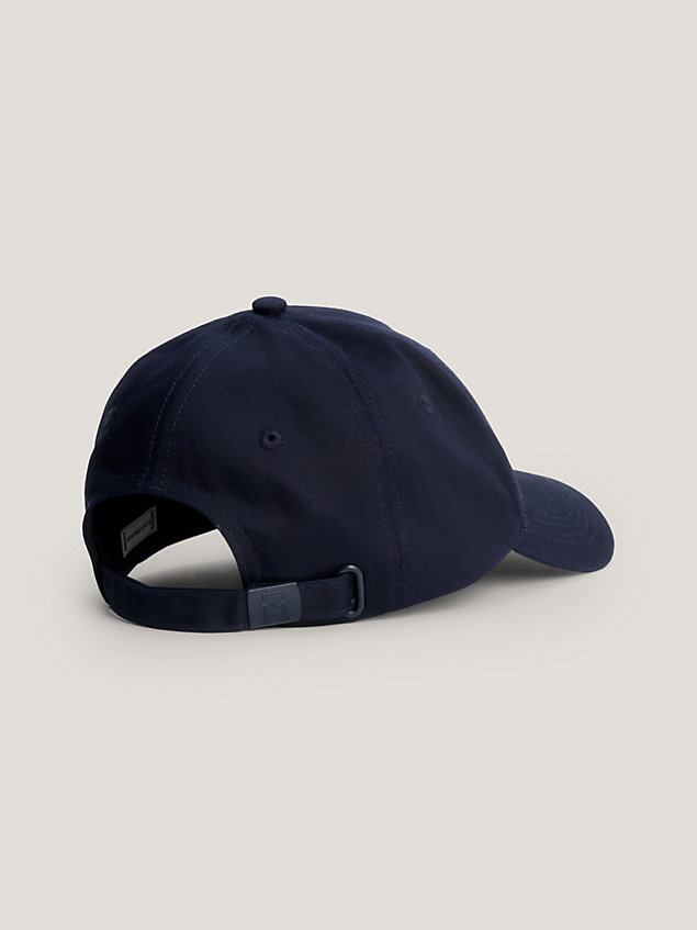 blue iconic monogram baseball cap for women tommy hilfiger