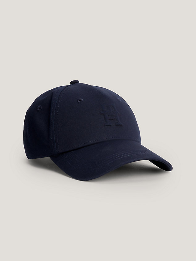 gorra de béisbol iconic con monograma blue de mujer tommy hilfiger