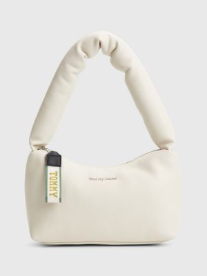 Borsa Donna Hobo A Spalla BORBONESE Linea Metro In Tessuto Op Colore Natural Black