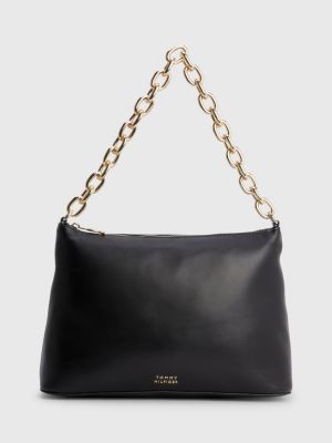 Tommy Hilfiger Chic Chain Strap Shoulder Bag, Oat Milk