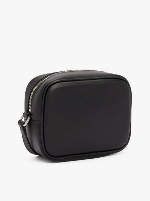 schwarz crossbody-kameratasche mit logo für damen - tommy jeans