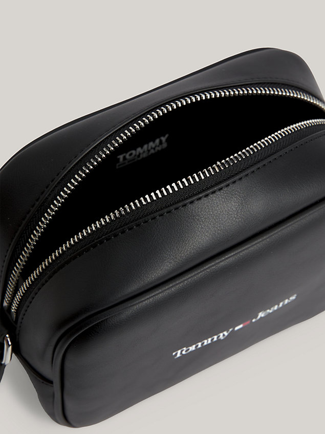 black logo crossover camera bag for women tommy jeans