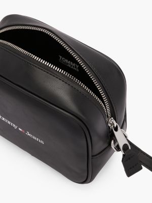 black logo crossbody camera bag for women tommy jeans