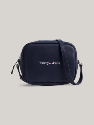 blue torba na aparat z paskiem na ramię i logo dla kobiety - tommy jeans